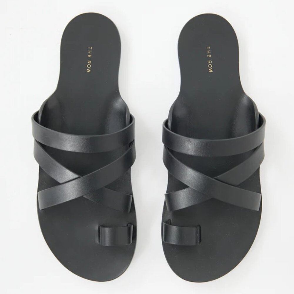 The Row Leather Kris Sandals IT 39